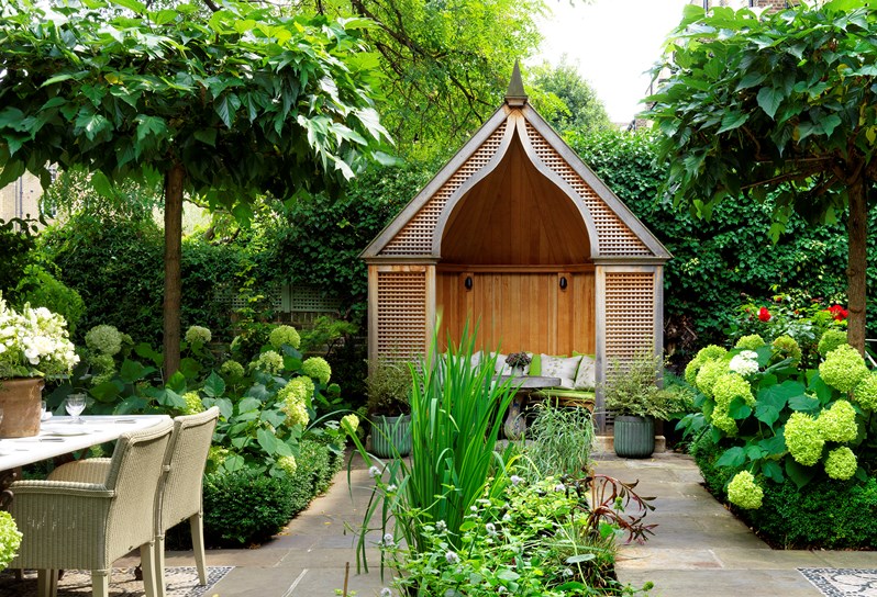 Garden Area - View over pond.