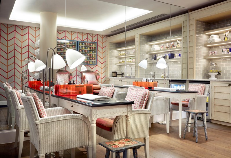 The nail bar at Ham Yard Hotel