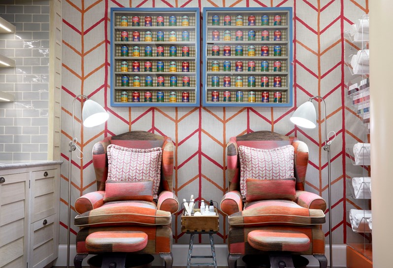 The nail bar at Ham Yard Hotel