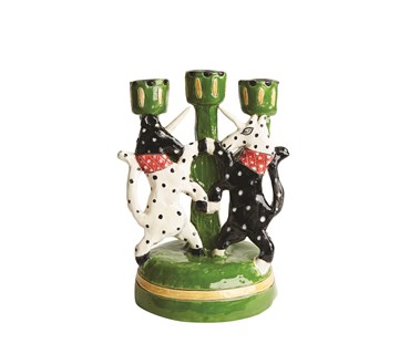 Front view of Antelope candelabra