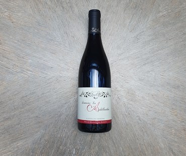 A bottle of Domaine Les Aphillanthes.