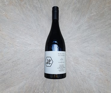 A bottle of Ministry of Clouds Shiraz.