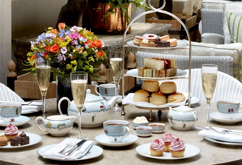Ham Yard Hotel Champagne Afternoon Tea in the Orangery