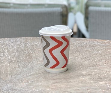 Orange Rick Rack disposable cup