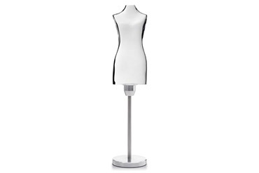 clear mannequin shaped lamp.