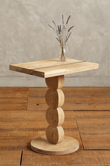 Rectangle table with lavender on top