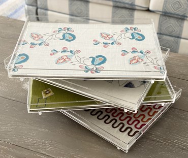 Stacked trays