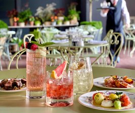 Cocktails and sharing plates on the Refuel Terrace