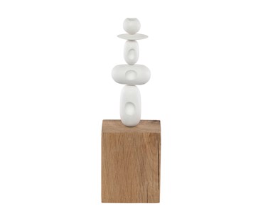 Totem forms made from Flax paper clay, polished and finished in clear wax.
Forms are displayed on an ash base
Size H25cm W8cm D6cm includes base.
