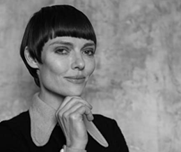 A portrait of British fashion designer Mary Quant - link to Quant