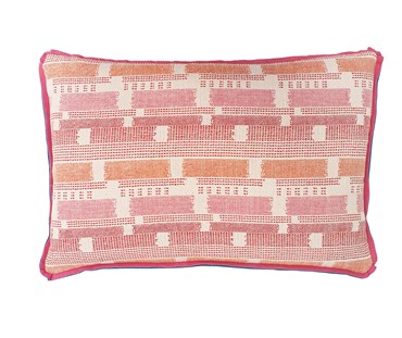 Cushion by Kit Kemp in Loom Weave Hot Pink