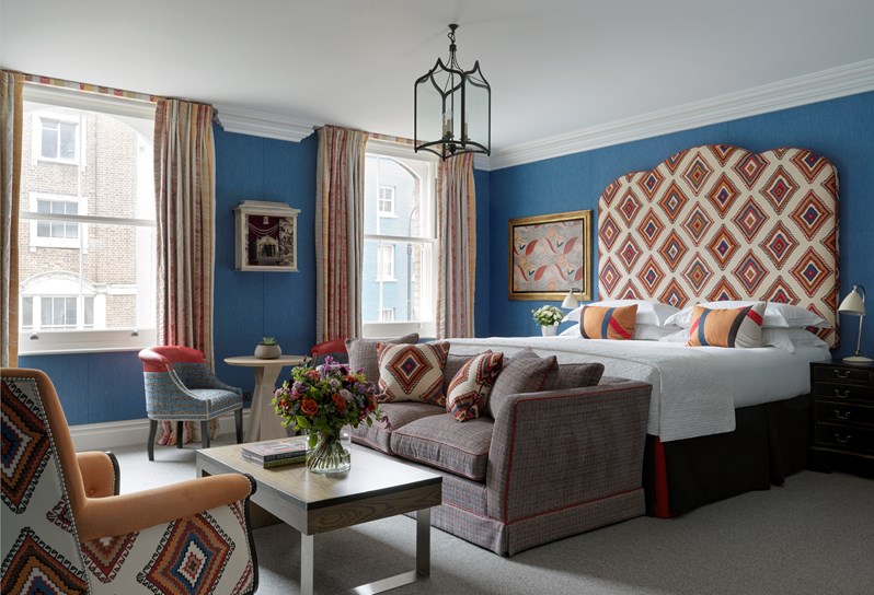 Deluxe Junior Suite room 100 at Charlotte Street Hotel