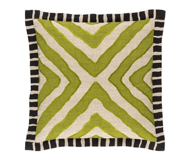 Capsule collection Arrow Green square cushion
