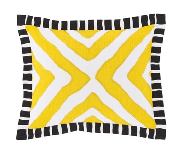 Capsule collection Arrow Yellow rectangular cushion