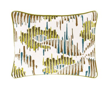 Boogie Board Green cushion from the Kit Kemp for Annie Selke
