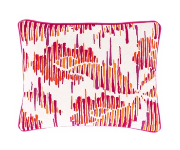 Boogie Board Pink cushion from the Kit Kemp for Annie Selke