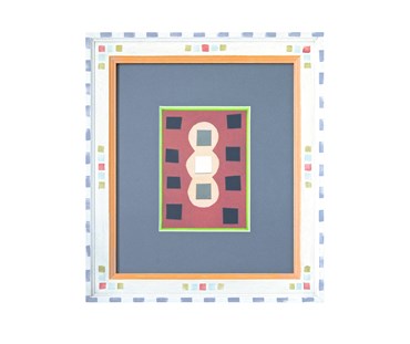 Coloured Linocuts by Breon O’Casey
Funky Kit Kemp-esque painted frame, off-white mount