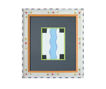 Coloured Linocuts by Breon O’Casey
Funky Kit Kemp-esque painted frame, off-white mount