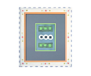 Coloured Linocuts by Breon O’Casey
Funky Kit Kemp-esque painted frame, off-white mount