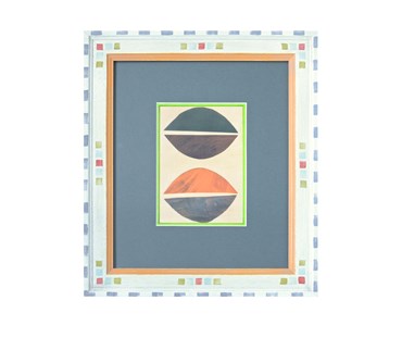 Coloured Linocuts by Breon O’Casey
Funky Kit Kemp-esque painted frame, off-white mount