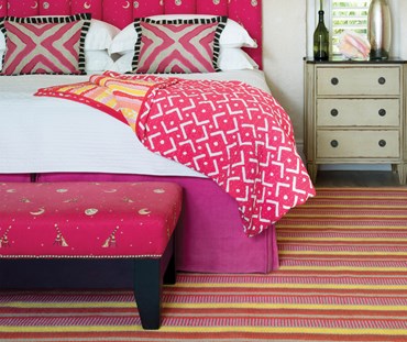 Medley of fencepost stripes in sophisticated earthy colorations