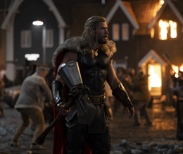 A still from the film 'Thor Love and Thunder' - link to Thor: Love and Thunder