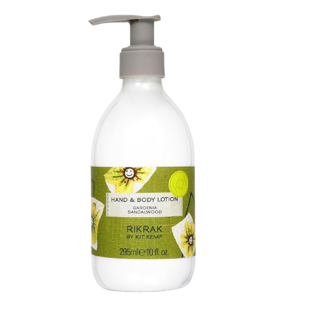 The RIKRAK Gardenia Sandalwood Hand and Body Cream from Shop Kit Kemp
