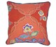 Orange Chainstitch Cushion