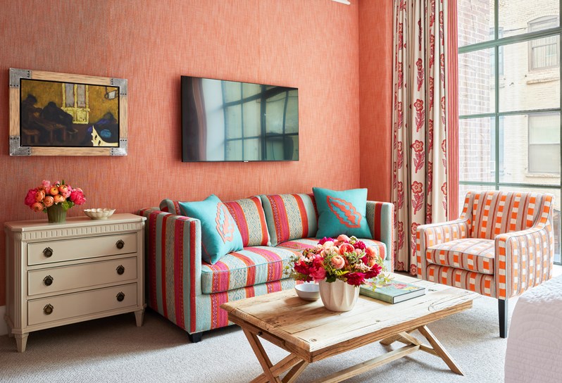 A Luxury Junior Suite at Crosby Street Hotel