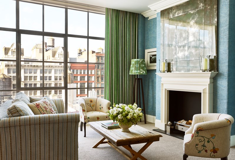 A Deluxe One Bedroom Suite at Crosby Street Hotel