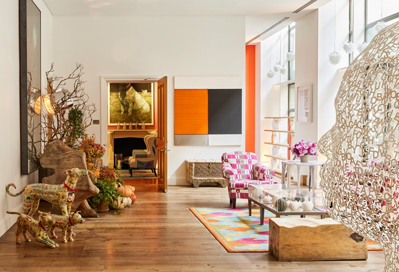 The Lobby area at Crosby Street Hotel