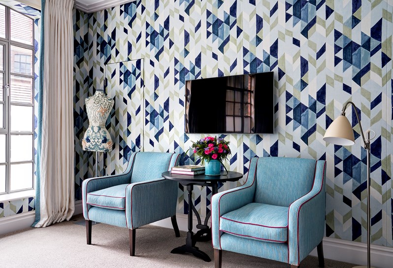 A Luxury room at The Soho Hotel