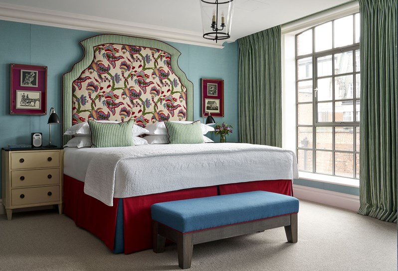 A Luxury room at The Soho Hotel