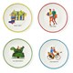 Doodles Set of Tid-bit Plates