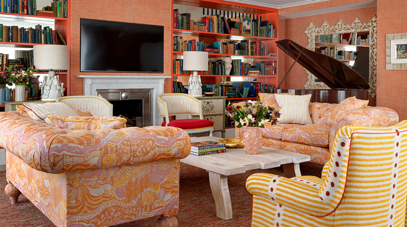 The drawing room area of Residence 24 at One Denman Place