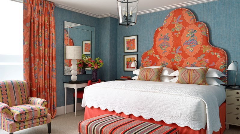 The bedroom of Residence 24 at One Denman Place