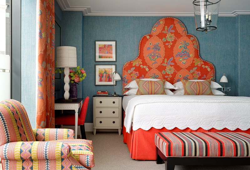 The bedroom of Residence 24 at One Denman Place