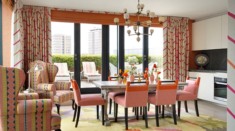 The dining area of Residence 24