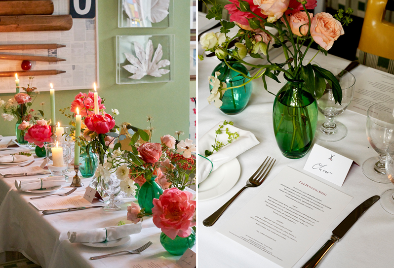 A wedding event setup at The Potting Shed, Dorset Square Hotel