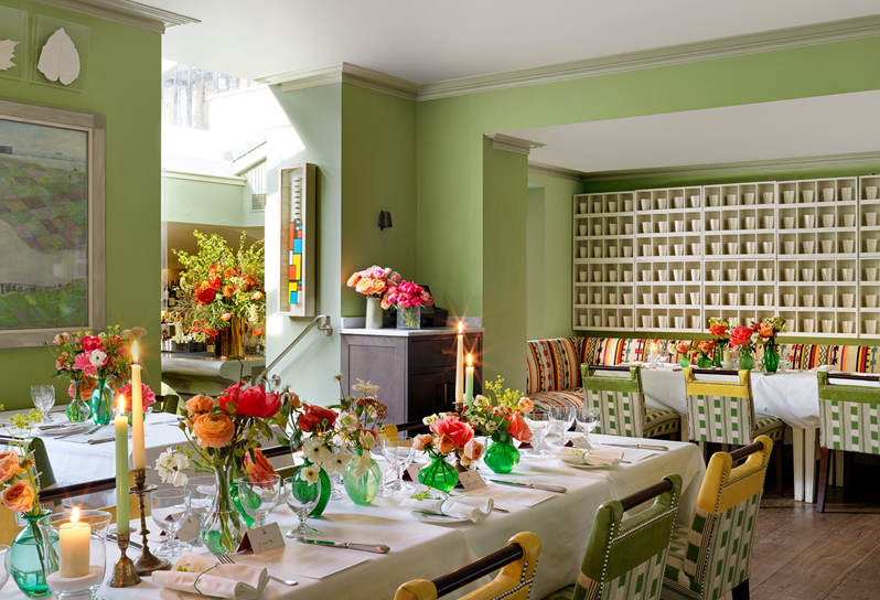 A wedding event setup at The Potting Shed, Dorset Square Hotel