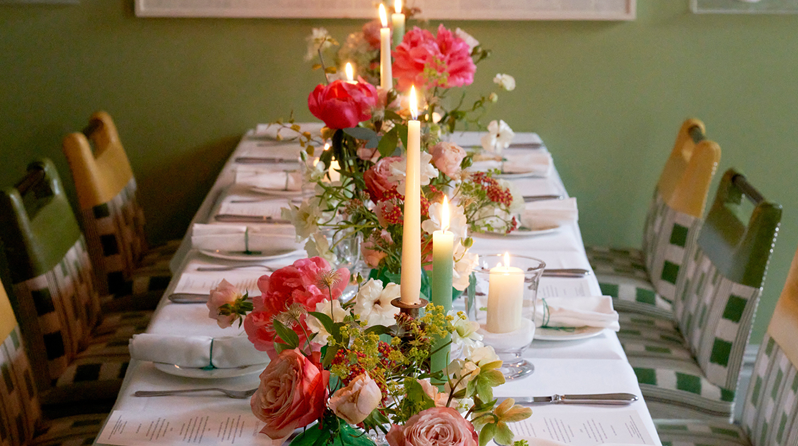 A wedding event setup at The Potting Shed, Dorset Square Hotel