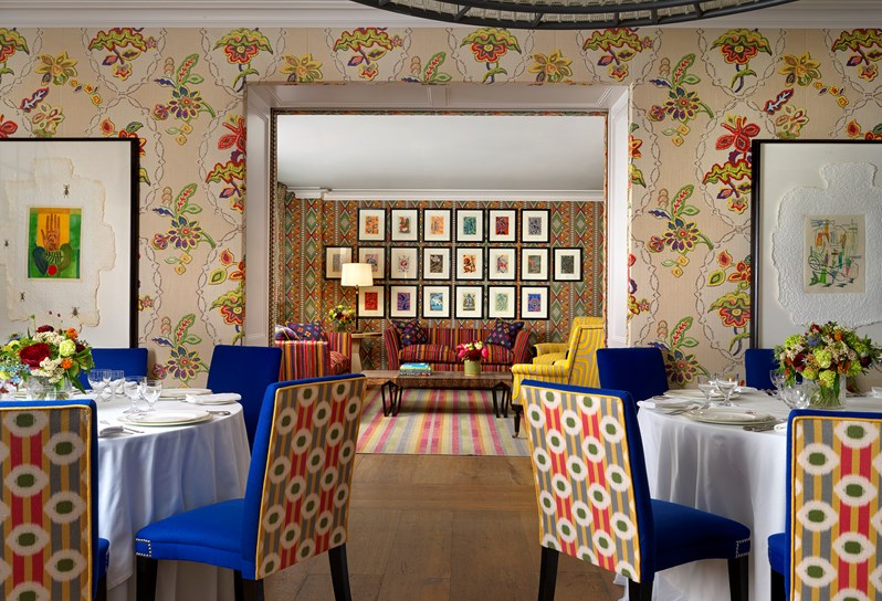 A view of the Fortune & Lyric private event rooms at Covent Garden Hotel