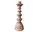 Chocolate Garland Stripe Candlestick 