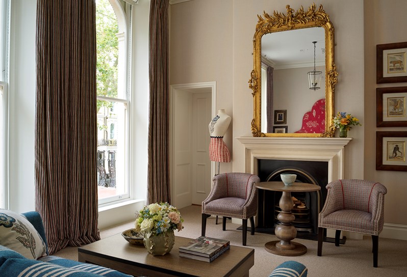 A Junior Suite at Knightsbridge Hotel