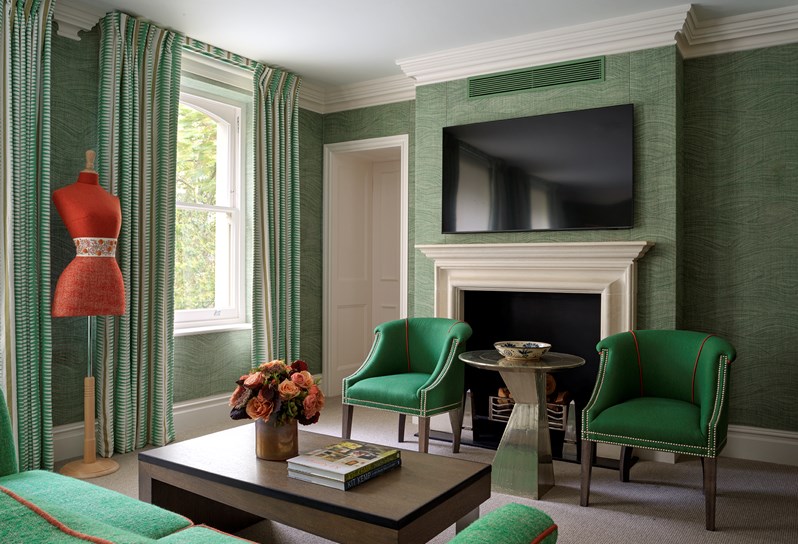 A Junior Suite at Knightsbridge Hotel