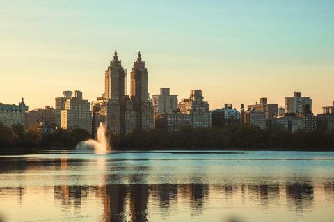 Central Park in early morning light 