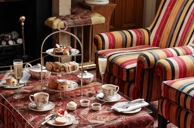 Afternoon Tea in the Drawing Room at Knightsbridge Hotel in London
