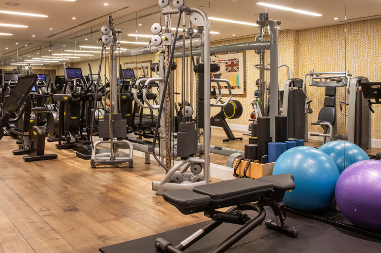 The gym at Crosby Street Hotel in New York