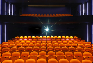 Front shot of the theatre private events room at Ham Yard Hotel