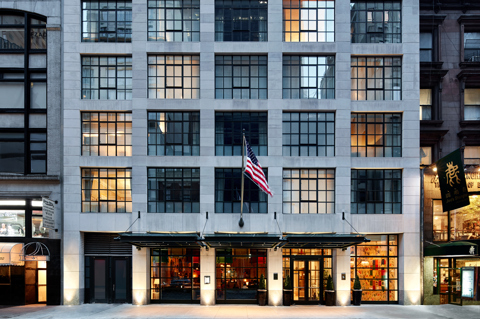 Wide exterior shot of The Whitby Hotel